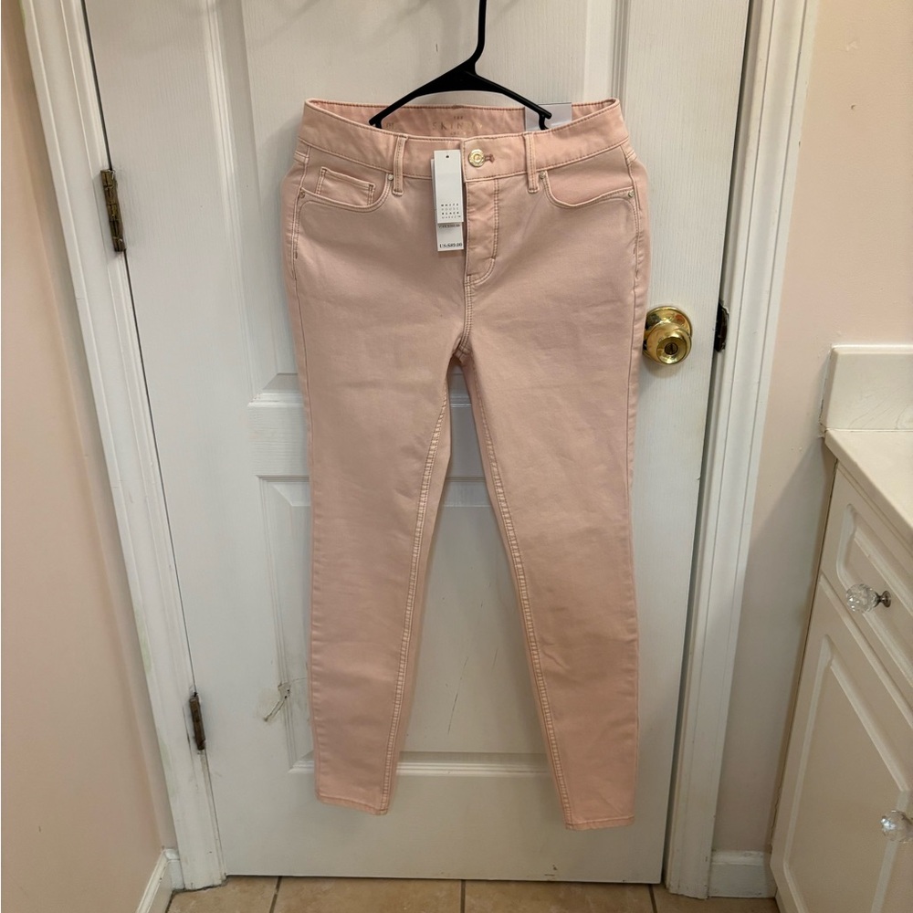 White House Black Market Blush Pink Skinny Jeans NWT